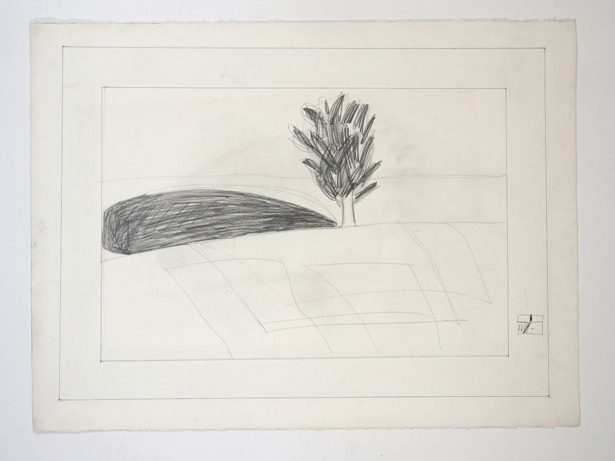 Alima, preparation drawing (1998), graphite and ink on paper, 56 x 76 cm