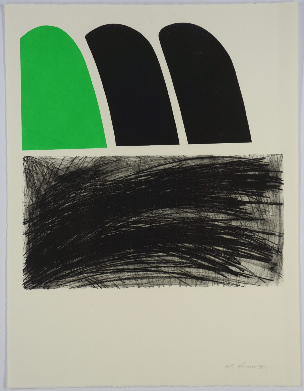 אלימה, ללא כותרת, ליטוגרפיה, 1973